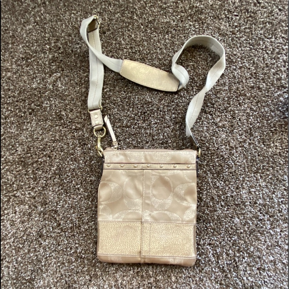 Coach Gold Crossbody Handbag